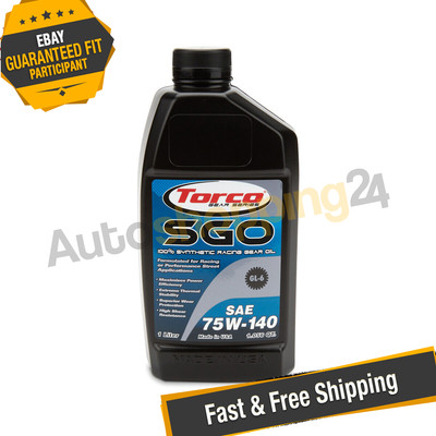 Torco A257514CE SGO High Shock 75W140 Synthetic Gear Oil, 1 Liter