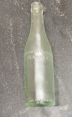 c. krueger bwg. co. Vintage Green Beer Bottle Newark, NJ - Found In Ocean