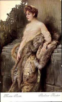 Artist postcard actress Maria Bonn, Berlin Theatre - 11274485