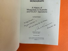 Mosquito Monograph: A History of Mosquitoes in Australia By David Vincent Signed