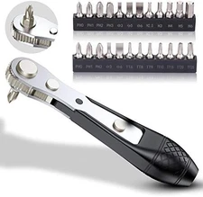 Mini Ratchet Wrench Screwdriver Bit Set