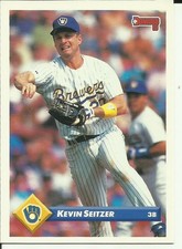 1993 DONRUSS Baseball Card #603 Kevin Seitzer BREWERS