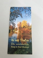 Alter Flyer - Bad Muskau - Die mittelalterliche Burg in Bad Muskau