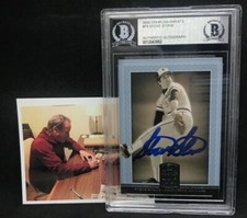 Steve Stone Orioles White Sox Autographed 2005 Donruss Card Beckett Cert 1