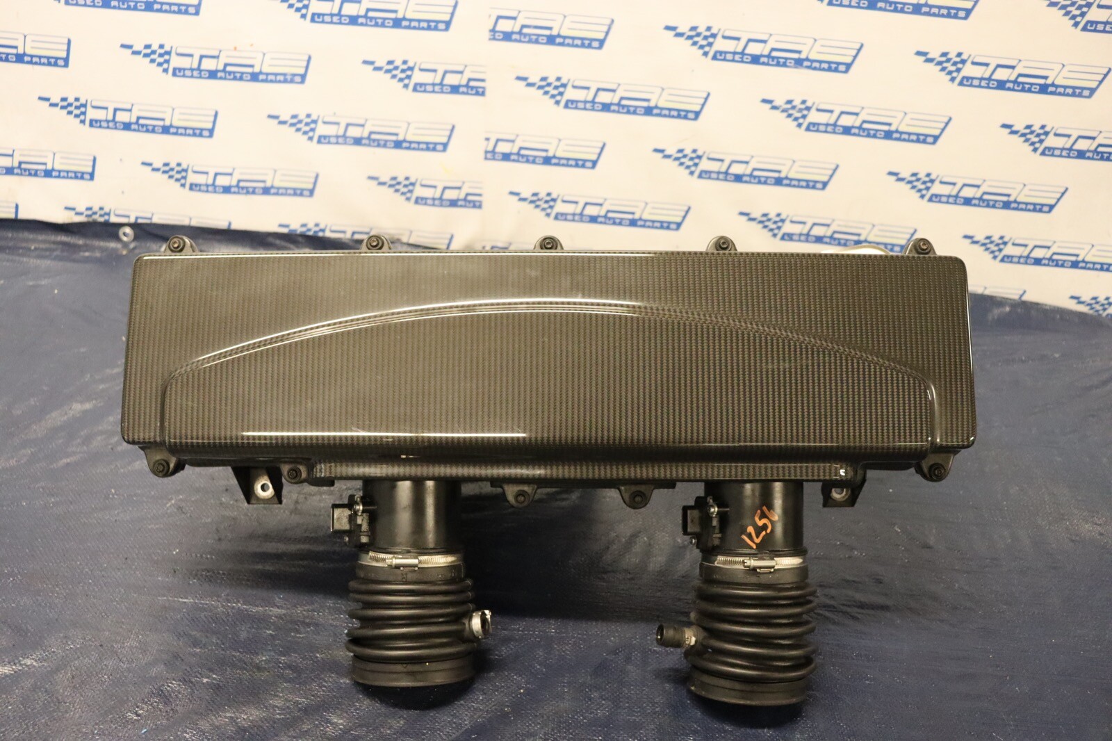 2012 AUDI R8 5.2 QUATTRO SPYDER V10 OEM ENGINE AIR INTAKE W CARBON LID #1256