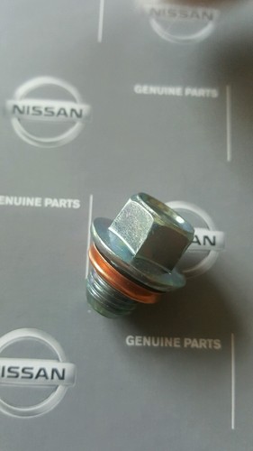 Nissan300 ZX Z32, Motorsumpfstopfen und Unterlegscheibe, neue Originalteile.