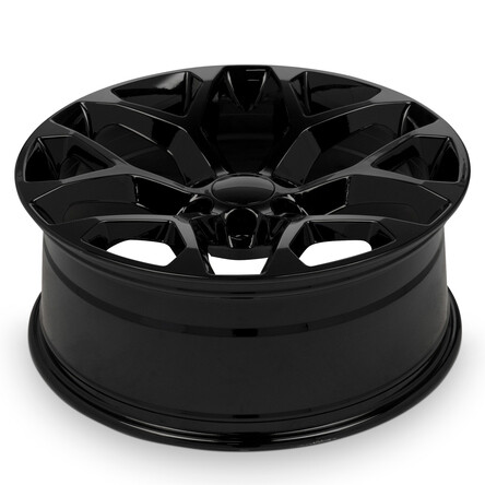 New Wheel For 2014-2023 GMC Yukon 22 Inch Gloss Black Alloy Rim - Picture 3 of 10