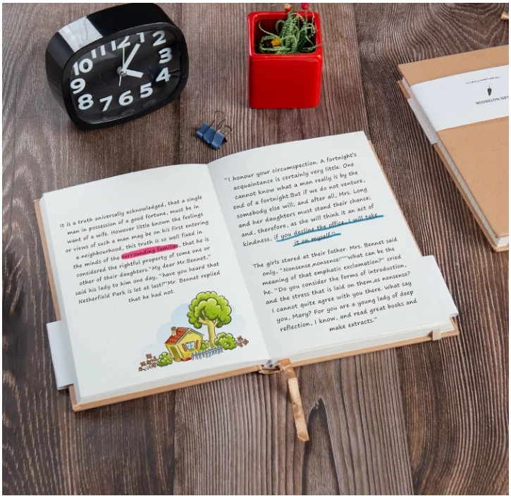 Dot Grid Kraft Notebook Journals, Hardcover Subject Sketchbook Composition - Image 3 of 4