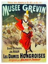 Mus����_e Grevin Musical Orchestra Decor Poster.Graphic Art Interior design 3178