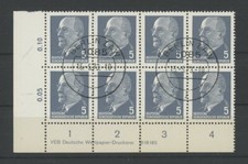 DDR ULBRICHT 845 X y II DV DRUCKVERMERK sauber gestempelt m4981
