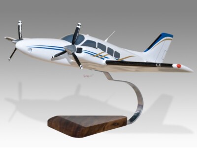 Beechcraft Baron 58 Solid Kiln Dried Mahogany Wood Handcrafted Display Model