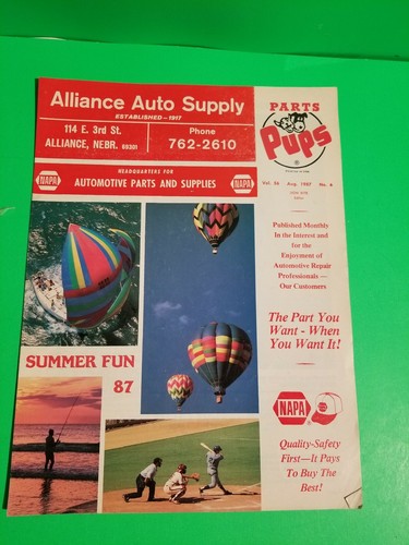 1987 pups Joke books months edition. Alliance auto parts Ne. Lot of 10 - Picture 6 of 12