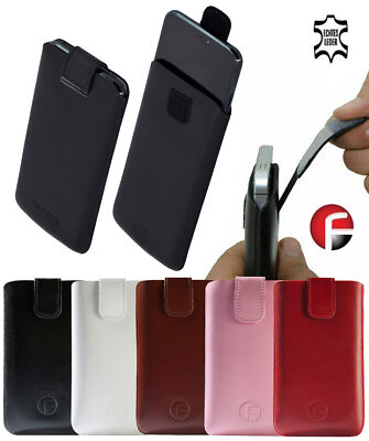 Favory Echtleder Schutz Hülle Case Handy Tasche Slim Etui für Gigaset Me Pro
