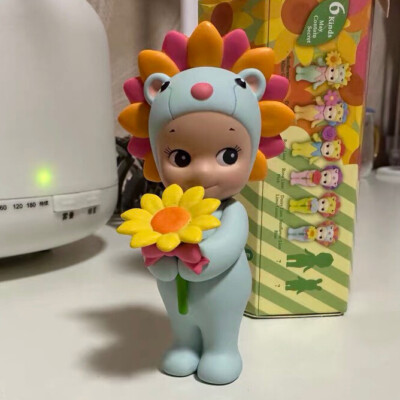 SONNY ANGEL Flower Gift Sunflower Lion Blue Mini Figure