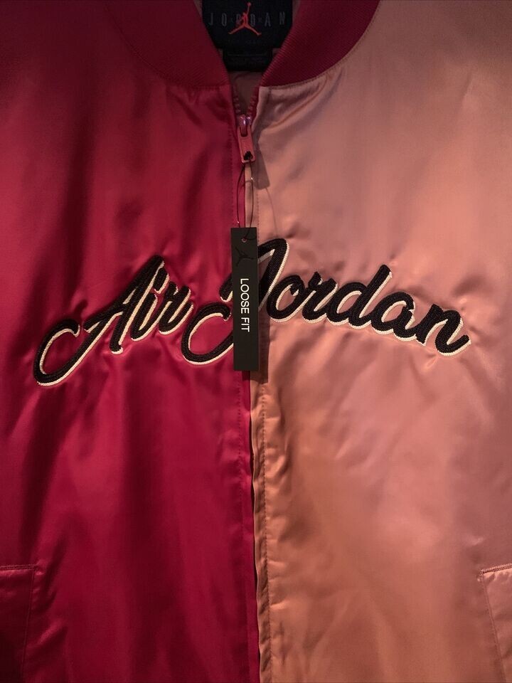 Nike Air Jordan Remastered Full-Zip SATIN Jacket CD5759-620 MEN'S