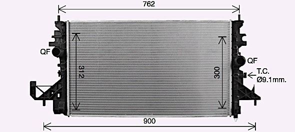 OL2743 AVA Radiator FIT VAUXHALL ASTRA (2016) 1.4 ECOTEC