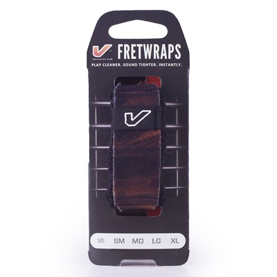Gruv Gear FretWraps Wood 'Walnut' String Muter 1-Pack (Large) (FW-1PK-MED-LG)