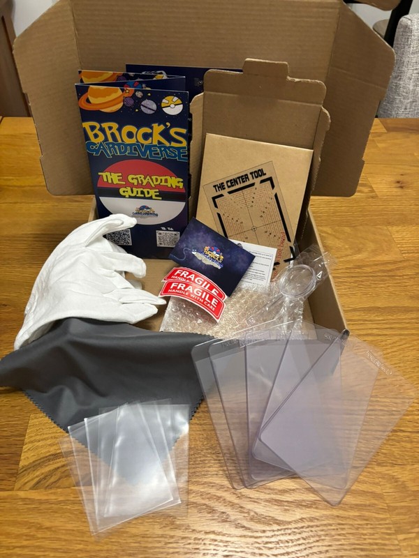Trading Card Pre Grading Kit for Pokemon TCG, Sports Cards & Others