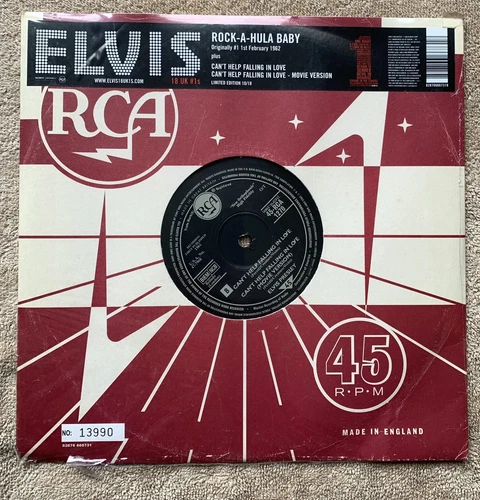 ELVIS PRESLEY ROCK-A-HULA BABY Can't Help Falling SEALED 10" Vinyl RECORD 45 RPM