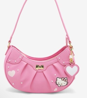 Her Universe Hello Kitty Pink Heart Baguette Bag NWT Crossbody Sanrio Purse