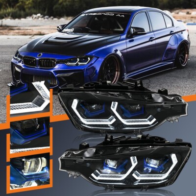 For BMW F30 LED Headlights Assembly 3 Series 2013-2019 Projector 