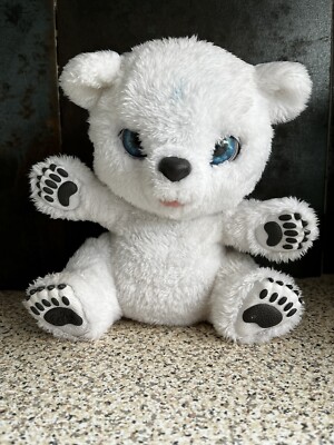  2016 Hasbro FurReal Friends Snifflin  Sawyer weißer Eisbär Jungtier GETESTET 
