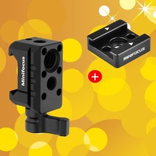 NATO Rail Clamp Mounted Cold Shoe Adapter for DJI RS 2 RSC 2 RS 3 Pro RS3 1/4"