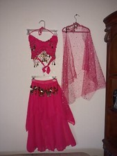 Dance/Halloween Costume - Hot Pink Gypsy 2 piece - Medium Child