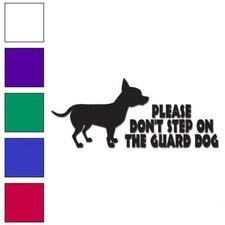 Chihuahua Guard Dog, Vinyl Decal Sticker, Multiple Colors  Sizes 6172