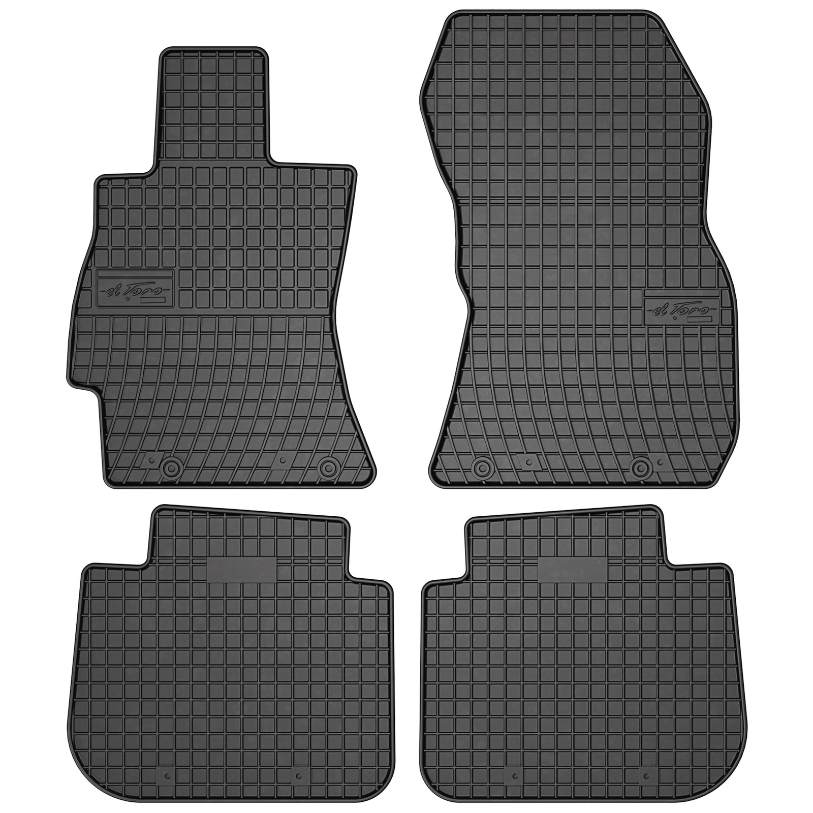 Tapis de sol Frogum El Toro en caoutchouc noir pour Subaru Forester III de 2008 à 2013
