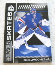Henrik Lundqvist 2016-17 SP Authentic #SS-HL SILVER SKATES hockey cards RANGERS