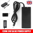 24V 5A 120W AC DC Switching Power Supply Adapter Charger Transformer