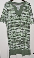 Cuddl Duds Caftan Tie Dye  Dress Semi-Fit Loungewear Cottonwear Women M