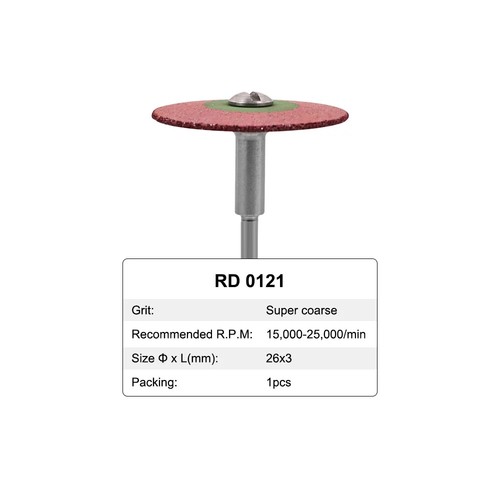 Disco de rueda pulidora de diamante de goma dental HP 26 mm para porcelana/circonio - Imagen 15 de 22