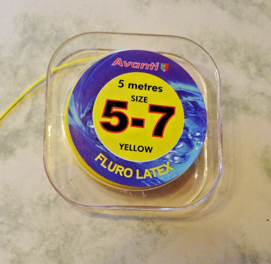 (0,798€/1m) Avanti Pole Fluo Latex Gummizug 5m.Gr.5-7 Match Gummi Stippangeln