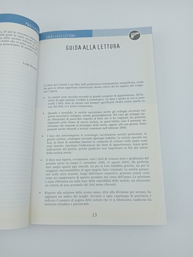 IL LIBRO DEI CRIMINI EDIZIONE 2001 - LUIGI BERNARDI - ADNKRONOS LIBRI - 2001 - Imagen 5 de 6