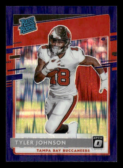 2020 Donruss Optic #192 Tyler Johnson Rookie Purple Shock Tampa Bay Buccaneers