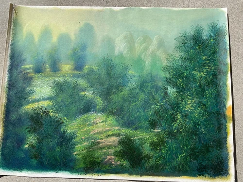 Cuban Landscape. Carlos Ariel. Graduate Of San Alejandro Art  & Cuban Prison.