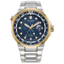 Citizen Eco-Drive Men's Endeavor Calendar Stainless Steel Watch 44MM BJ7144-52L