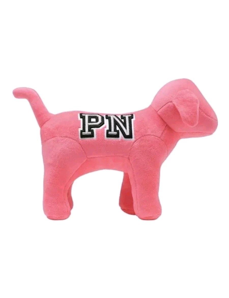 pink stuffed puppy