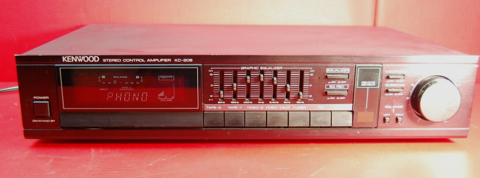 Kenwood KC207 Stereo Control Amplifier / Equalizer *TESTED & WORKING* eBay