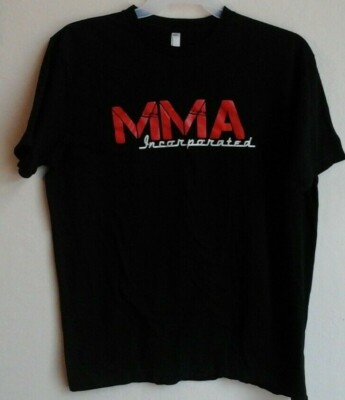 MMA Incorporated Mens T-Shirt S/S Black Sz X-Large Bold Graphics