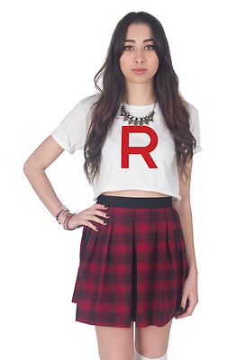 Team Rocket Crop Top Shirt Go  Fashion Tumblr Jessie James Gamer Gaming