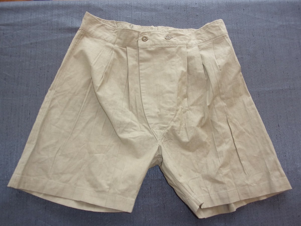 DEADSTOCK M-52 M 1952 Military French Shorts Khaki Tan Uniform