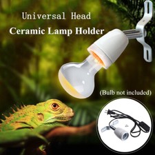 360  Ceramic Reptile Light Heating Lamp Bulb Holder w/ Bracket/Switch E27 Socket