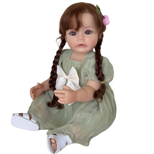 22 inch Reborn Doll Toy Waterproof Body 55cm Girl Doll Rooting Hair Realistic - Picture 6 of 6