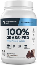 Transparent Labs 100 Grass Fed Whey Protein Isolate 30 Servings Chocolate