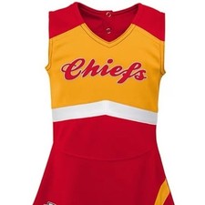 Kansas City Chiefs Red Captain Cheer Dress Girl size 5/6