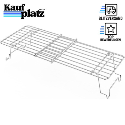 Warmhalterost 39-56cm Universal Edelstahl Verstellbar für Grill Smoker klappbar