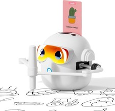 Drawing Robot for Kids with 100 Card, Voice Interactive Educational Drawing...